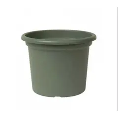 EURO3PLAST - Macetero de plástico reciclado plato 30x23 cm color Verde Salvia