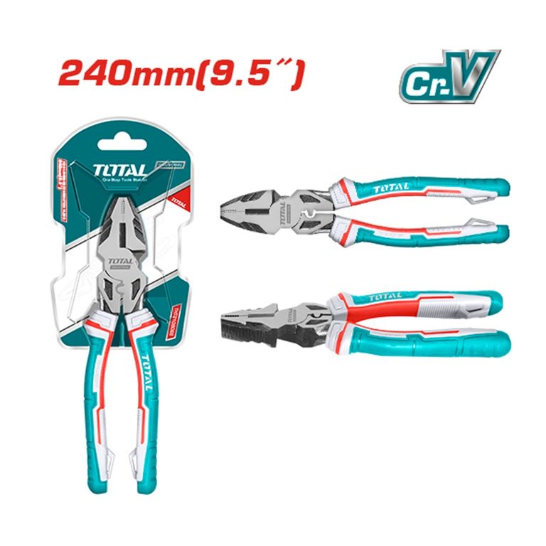 Alicate Universal Full 9.5 Pulgadas Industrial TOTAL