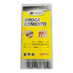 GENERICO - Kit Set Juego Brocas Para Concreto 5mm 10 Piezas Crownman