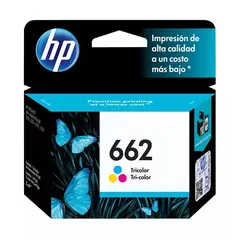 HP - Cartucho Tinta 662 Tricolor 100 páginas Original