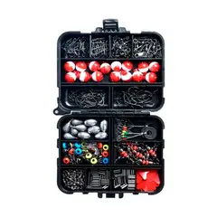 GENERICO - Kit Anzuelos De Pesca 263 Piezas Con Caja De Aparejos