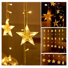 GENERICO - Estrellas Luces Led Navidad Guirnalda Cinta Lineal