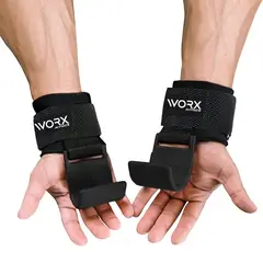 WORX - Muñequeras Gancho Levantamiento Pesas Gym Gimnasio x2