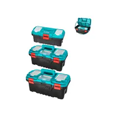 TOTAL TOOLS - Set 3 Organizador Caja de Herramientas 14 17 y 20 Pulg TOTAL