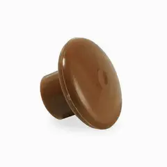 GENERICO - Perilla Circular Café Plástica Bolsa 100 Unidades