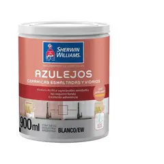 SHERWIN WILLIAMS - ESMALTE PARA AZULEJO 1/4GL BLANCO