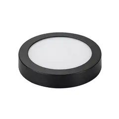 HB LEDS - Panel Redondo LED Sobrepuesto Negro 24W Neutro