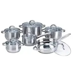 GENERICO - Juego Olla, Batería De Cocina Olleta Vicalina 12 Pcs