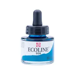 ECOLINE - Acuarela Líquida Con Gotero 30ml Azul de Prusia