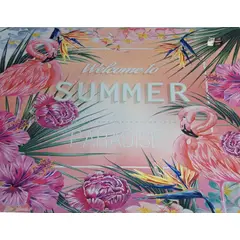 SMARTY - Alfombra Lisa juvenil Flamencos Paradise 120x170 CM