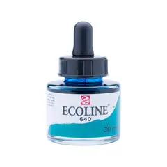 ECOLINE - Acuarela Líquida Con Gotero 30ml Verde Azulado