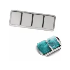 GENERICO - Moldes Silicona Molde De Silicona De Jabon Molde Jabon 4cavi