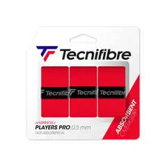 TECNIFIBRE - OVERGRIP PLAYERS PRO RED 0.5 X3