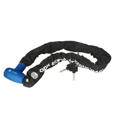 ODIS - Candado Bicicleta Cadena Integrada 9,5mmx1m Llave Mapa