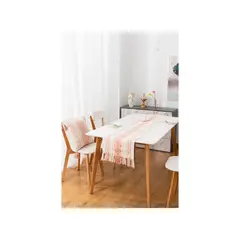 GENERICO - Camino de Mesa Croché 35 x 180 cm - Rosado Rombo