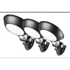 GENERICO - 3 Pack Foco Solar Led 100w Para Exterior