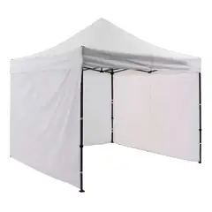 JARDIMEX - Toldo Plegable 2x2 Paredes Antilluvia Proteccion UVBlanco