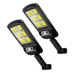 MAXWELL - Foco Solar Led Exterior Sensor Movimiento Set de 2 - Blanco