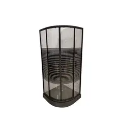 DECHAUS - Shower Door Con Receptaculo Curvo 80x80x191cm Black