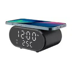 LISM - Reloj Despertador Cargador Inalámbrico Termómetro Rapida 240162