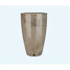FLORIDIS - MACETERO BEIGE EFECTO MARMOL AMSTERDAM 65CM ALTO CON PLATO