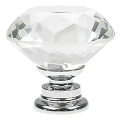 KUANGYE - 15 Perillas Jaladera De Cristal En Forma De Diamante