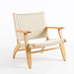 KLIK - Butaca Sitial Danesa Wegner - Madera Hilo de Cuerda