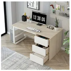 HOMER DESIGN - Escritorio Pata Metal Oficina Cajon 100x50x74cm