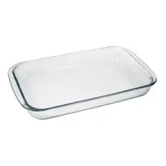MARINEX - Asadera Rectangular 2.9 Lt con Vidrio Templado.
