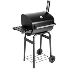 GENERICO - Parrilla de asado con rueda y repisa 71x48x121cm Bighouse