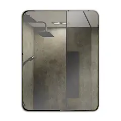 JOYTEK - Espejo Rectangular Puntas Curvas 90x70 cm