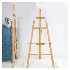 GENERICO - Atril Caballete Para Pintar De Madera Ajustable 90cm