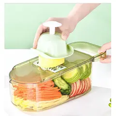 GENERICO - Cortador de verduras multifunción transparente