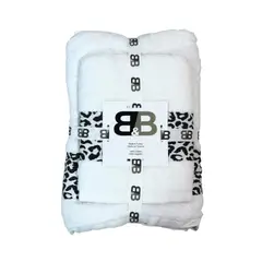 BYB - Juego De Dos Toallas Turcas Blanco/diseño B&b Kitchen - SC