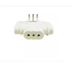 GENERICO - Adaptador Enchufe Triple Plano 2p+t 10 A Marfil
