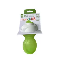 MUNCHKIN - Vaso Antiderrame Con Bombilla Flip Click & Lock 266 ml - Verde