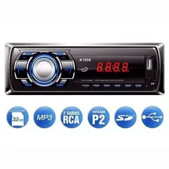 GENERICO - Radio De Auto Con Usb Y Lector De Tarjeta Sd