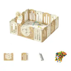 LUBABYCAS - Corral Bebé 153x160cm Con Accesorios