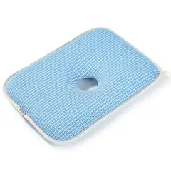 BABYLUNA - Cojín Cabeza Plana para Bebé con Espuma de memoria Azul