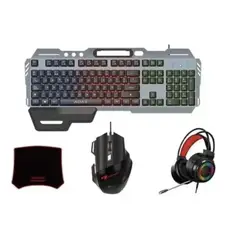 GENERICO - Kit Gamer Teclado Cool Game 4 Piece Set Aoas