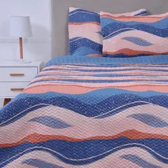 MASHINI - Quilt Microfibra Estampado King Aguada