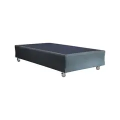 BLOCCARE - Base de Cama 1.5 Plaza de 190 cm / Box 30 cm - con Rueda Pyton