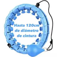 GENERICO - Aro Smart Hula Hoop con Masajeador Ajustable Hasta 120cm