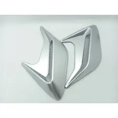 GENERICO - X2 Toma de flujo de aire tunning para lateral de autos gris