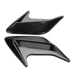 GENERICO - X2 Toma de flujo de aire tunning para lateral autos carbono