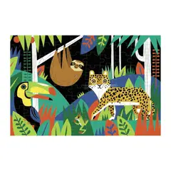 MUDPUPPY - Puzzle 100Pcs Que Brilla En La Oscuridad, La Selva