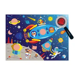 MUDPUPPY - Puzzle 42Pcs Con Dibujos Secretos Espacio Exterior