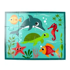 MUDPUPPY - Puzzle 12Pcs En Estuche Bajo El Mar