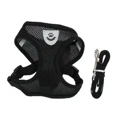 MARBEN PETS - Arnés Malla para Gatos Color Negro Talla L