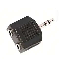 DBLUE - ADAPTADOR DE PLUG 3.5MM A 2 3.5MM HEMBRA.
